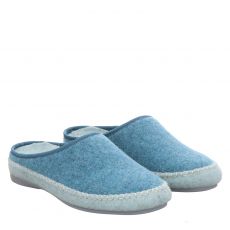  Herrmann Hausschuh in blau für Damen
