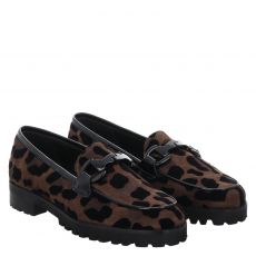  Luca Grossi, Tuccia, klassischer Veloursleder-Slipper in braun für Damen