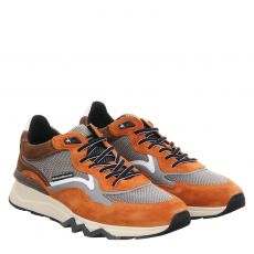  Floris Van Bommel, De Zager, Veloursleder-Sneaker in orange für Herren