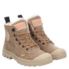  Palladium, Pampa Hi Zip Wl, Nubukleder-Schnürstiefel in braun für Damen