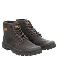  Palladium, Pampa Hi Coated, Textil-Schnürstiefel in braun für Damen
