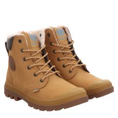  Palladium, Pampa Sport Cuff Wps, Nubukleder-Schnürstiefel in braun für Damen