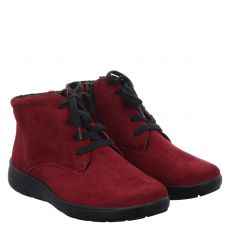  Semler, Greta H, Nubukleder-Schnürstiefel in bordeaux für Damen