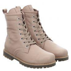 Andrea Conti, Stiefelette, Glattleder-Schnürstiefel in beige für Damen
