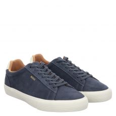  Boss, Aiden_tenn_sddrb, Veloursleder-Halbschuh in blau für Herren