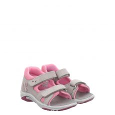  Jela, Calypso, Nubukleder-Lauflernsandale in grau für Kinder