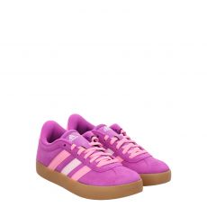  Adidas, Vl Court 3.0 K, Veloursleder-Sneaker in pink für Kinder