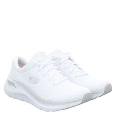  Skechers, Arch Fit 2.0 - Glow The Distan, Textil-Halbschuh in weiß für Damen