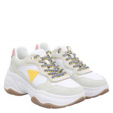  Guess, Hapyy, Veloursleder-Sneaker in weiß für Damen
