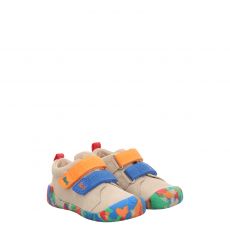  Affenzahn, Lauflern Leder Walky 10, Veloursleder-Lauflernschuh in beige für Kinder