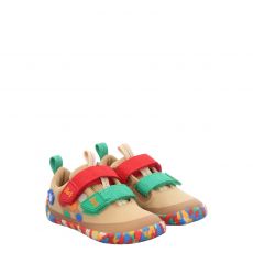  Affenzahn, Cotton Lucky, Textil-Lauflernschuh in braun für Kinder