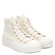  Converse, Ctas Lift, Glattleder-Sneaker in offwhite für Damen