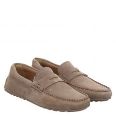  Boss, Noel_mocc_sdpeb, Veloursleder-Slipper in beige für Herren
