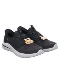  Skechers Textil-Slipper in schwarz für Herren