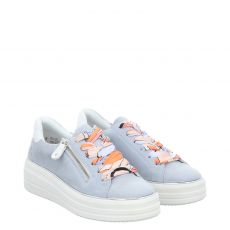  Remonte, Fs Halbschuh, Veloursleder-Sneaker in blau für Damen