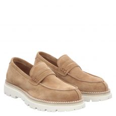  Franceschetti, 0128035.32180500, Veloursleder-Slipper in braun für Herren