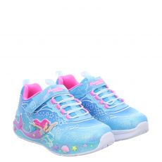  Skechers, Mermaid Dreams, Textil-Sneaker in hellblau für Kinder