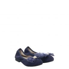  Jela, Toulouse, Veloursleder-Ballerina in blau für Kinder