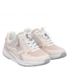  Rollingsoft, Rolling Soft, Veloursleder-Halbschuh in ivory für Damen