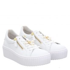  Gabor Glattleder-Sneaker in weiß für Damen