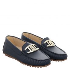  Aigner, Antonella 14g, klassischer Glattleder-Slipper in blau für Damen