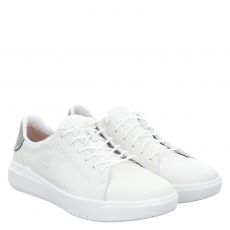  Timberland, Seneca Bay Low, Glattleder-Sneaker in weiß für Herren