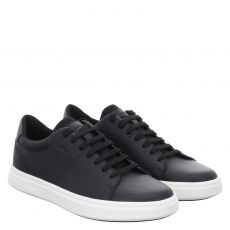  Geox, Baltmoore, Glattleder-Sneaker in schwarz für Herren