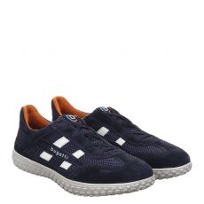  Bugatti Veloursleder-Slipper in blau für Herren