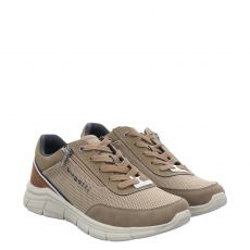  Bugatti, Beige, Textil-Sneaker in taupe für Herren