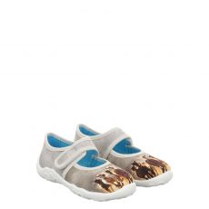  Superfit, Bonny, Textil-Hausschuh in beige für Kinder