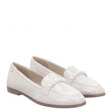  Tamaris, Women Slip-on, klassischer Veloursleder-Slipper in offwhite für Damen