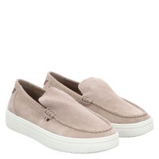  Tommy Hilfiger, Modern Light Hybrid Loafer, Veloursleder-Slipper in taupe für Herren