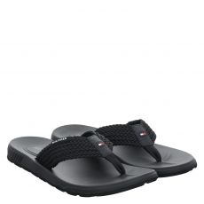  Tommy Hilfiger Textil-Zehentrenner in schwarz für Herren