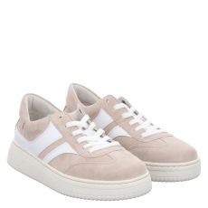  Gabor, Beige, Veloursleder-Sneaker in taupe für Damen