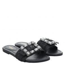  Palado Textil-Pantolette in schwarz für Damen