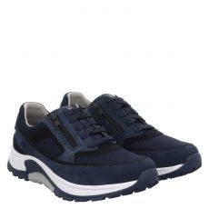  Rollingsoft Veloursleder-Sneaker in blau für Herren