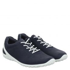  Ecco, Biom Lite, Nubukleder-Sneaker in blau für Herren