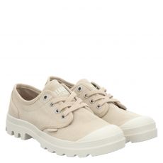  Palladium, Pampa Oxford (92351), Leinen-Halbschuh in beige für Damen