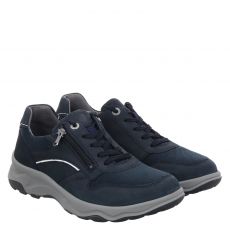  Waldläufer, H-max, Veloursleder-Sneaker in blau für Herren