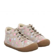  Naturino, Cocoon, Veloursleder-Lauflernschuh in taupe für Kinder