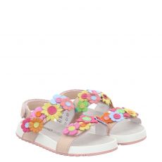  Naturino, Numees, Glattleder-Sandale in rosa für Kinder