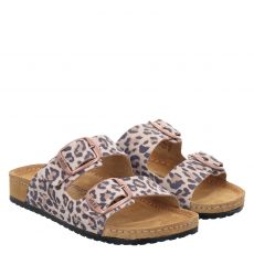  Mubb Veloursleder-Hausschuh in beige für Damen