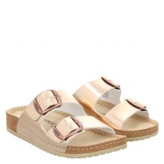  Mubb Kunstleder-Hausschuh in gold für Damen