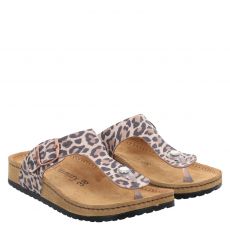  Mubb Veloursleder-Hausschuh in beige für Damen
