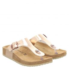  Mubb Kunstleder-Hausschuh in gold für Damen