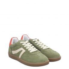  Copenhagen Kids, Maila, Veloursleder-Sneaker in grün für Kinder