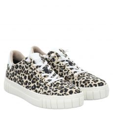  Marco Tozzi, Women Lace-up, klassischer Kunstleder-Slipper in beige für Damen