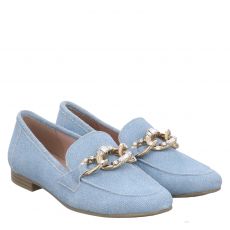  Marco Tozzi, Women Slip-on, klassischer Textil-Slipper in blau für Damen