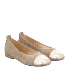  Kennel & Schmenger, Lola, Veloursleder-Ballerina in beige für Damen