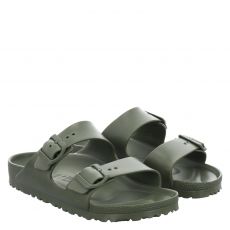  Birkenstock, Arizona Eva Schmal, Pantolette in grün für Damen